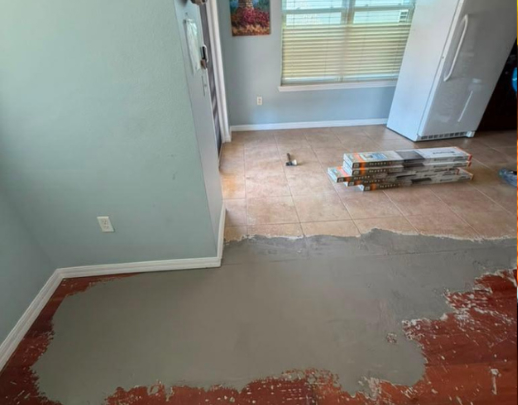 Floor before restoration
